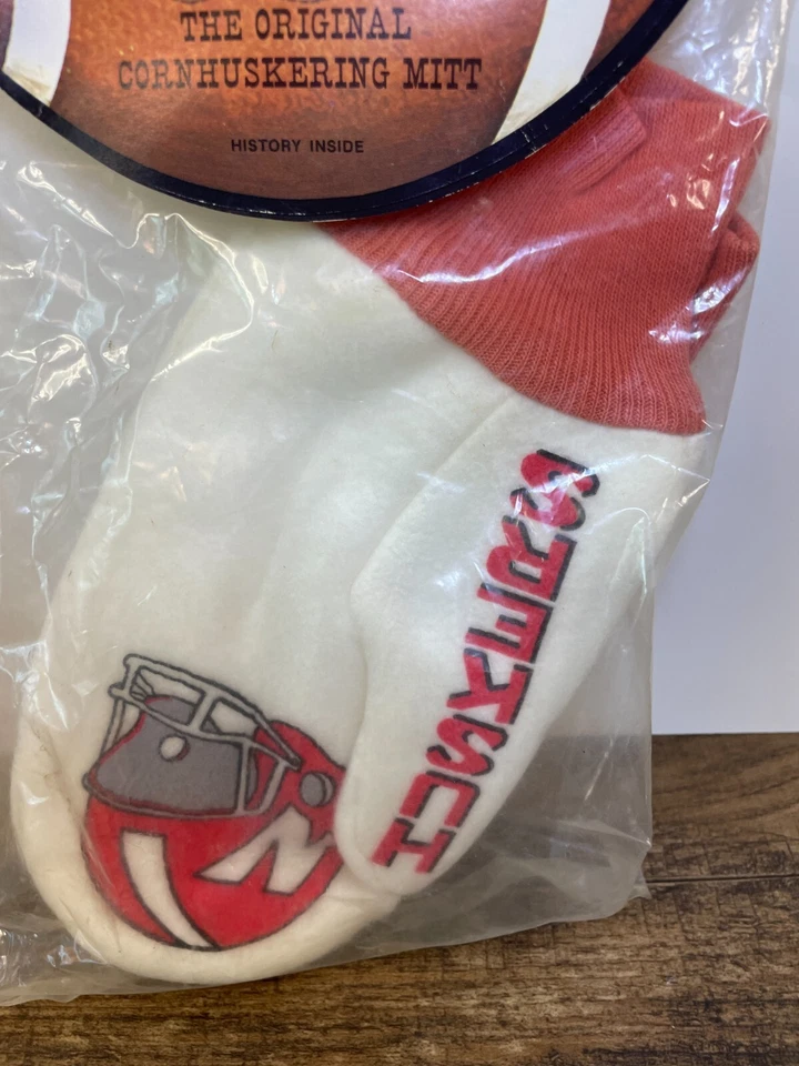Vintage Nebraska Huskers Original Cornhuskering Mitt Gloves One Pair Football - Image 3 of 4