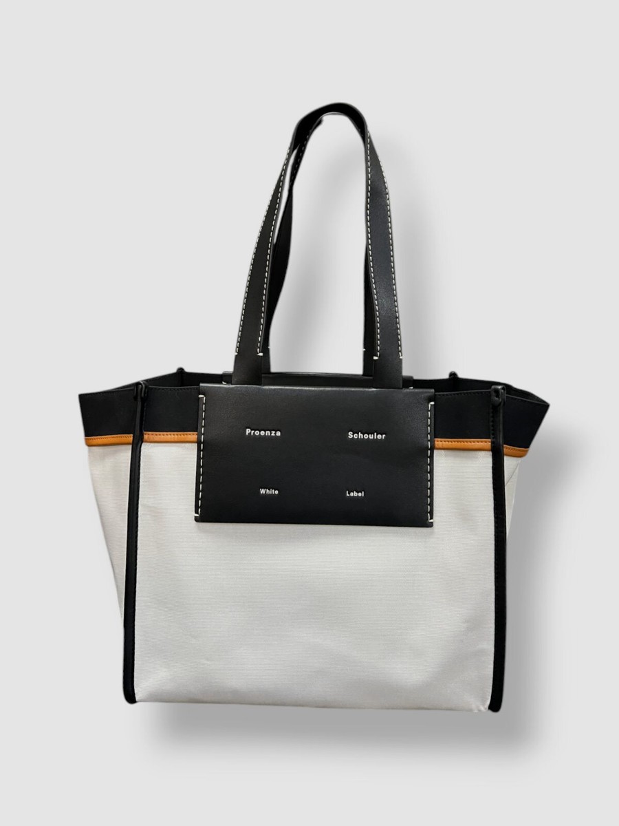 Proenza Schouler Women's White Large Morris Coated Canvas