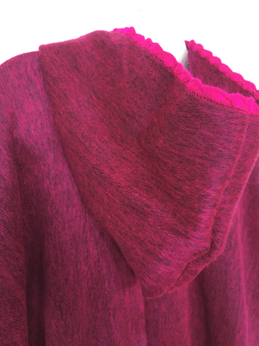 WHOLESALE LOT OF 10 SOFT & BEAUTIFUL ALPACA HOODED QUINCHUQUI PONCHOS 10V - Picture 2 of 12