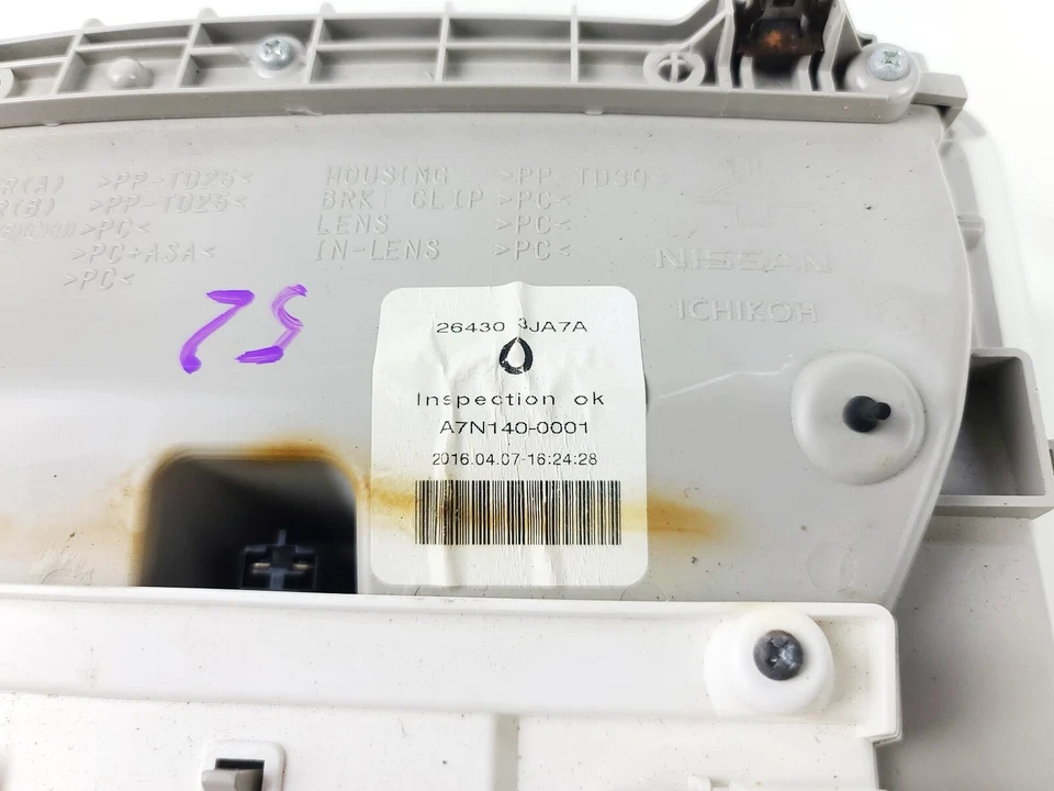 13-16 INFINITI QX60 TECHO SUPERIOR INTERIOR CÚPULA MAPA LUZ LÁMPARA CONSOLA PANEL OEM Foto 4 de 4