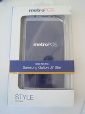 Funda Gel Samsung Galaxy J7 Estrella Azul Brillo Más Claro Superior Parte Inferior Más Oscura Nueva en Paquete