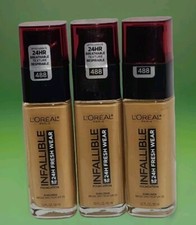 LOREAL Infallible 24hr Fresh Wear Foundation 488 Caramel 3pcs Read