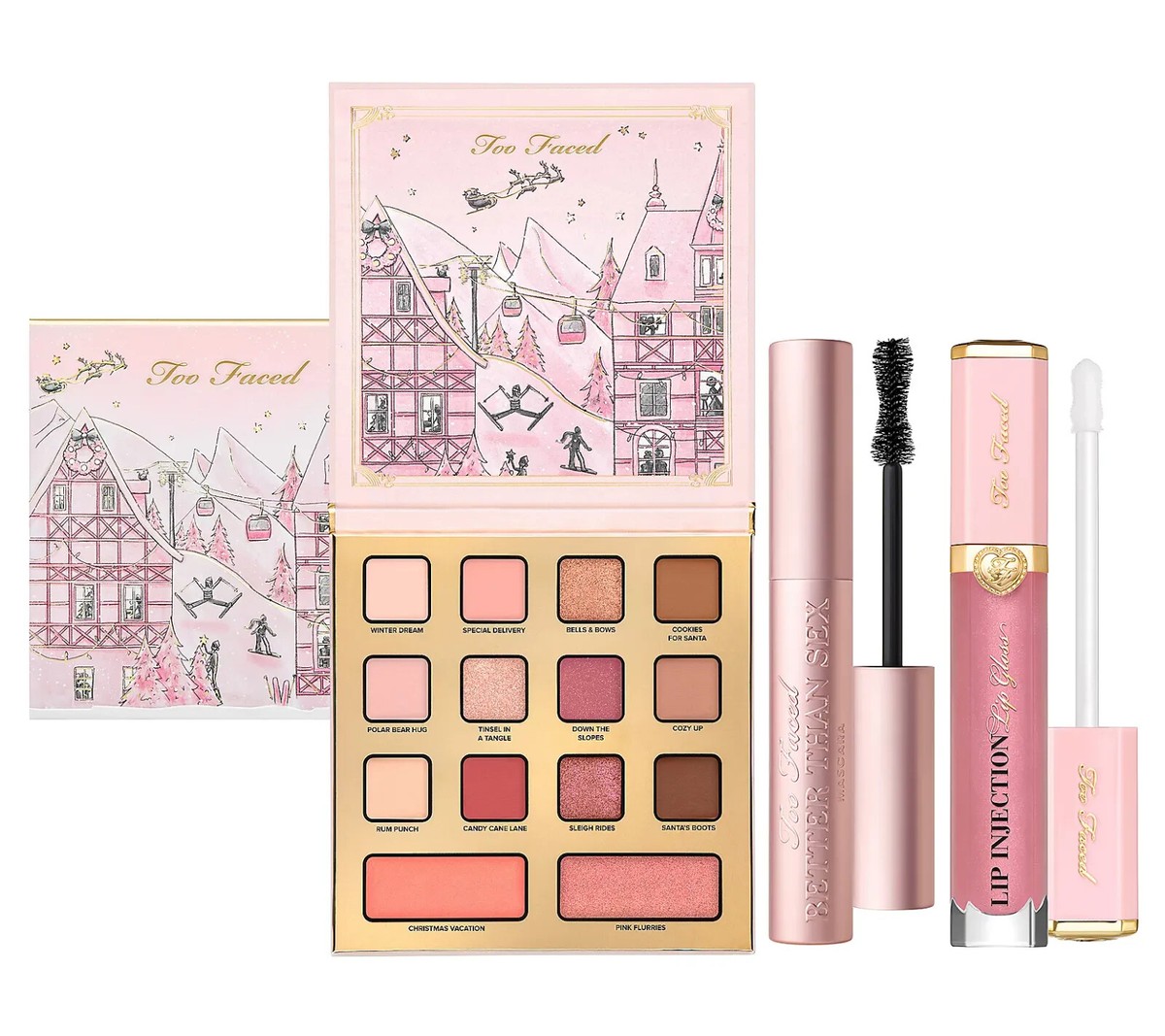 Special! Too Faced Christmas in the Alps Eye & Lip Set New with