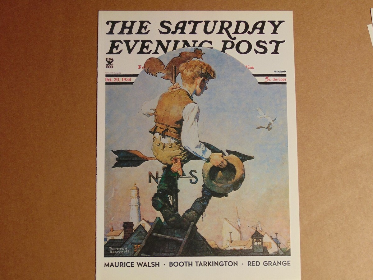 ロックウェルSaturday Evening Post 1934年 Saturday Evening Post Oct 20,1934 (REPRINT) Norman Rockwell (COVER