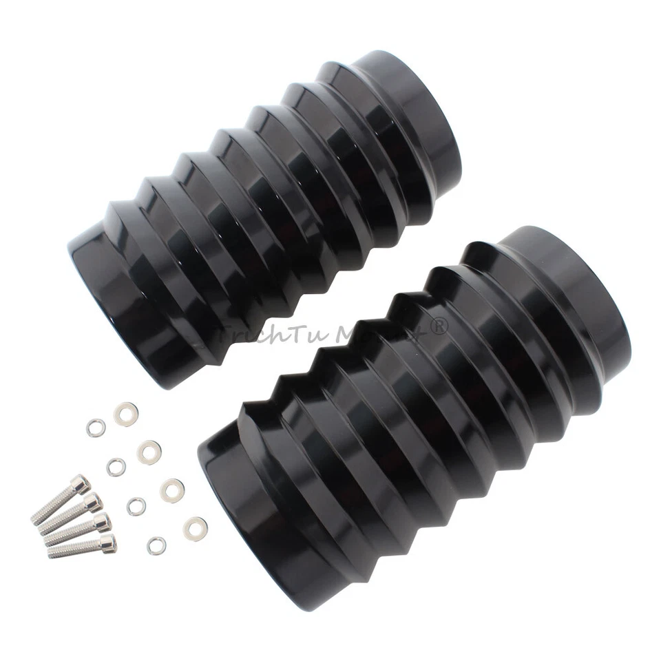 Motorcycle Fork Slider Cover Fit for Harley Touring Electra Street Road Glide Foto 3 de 4