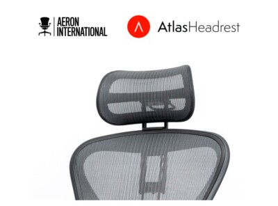 Herman Miller Aeron Atlas Suspension Mesh Headrest Remastered Graphite
