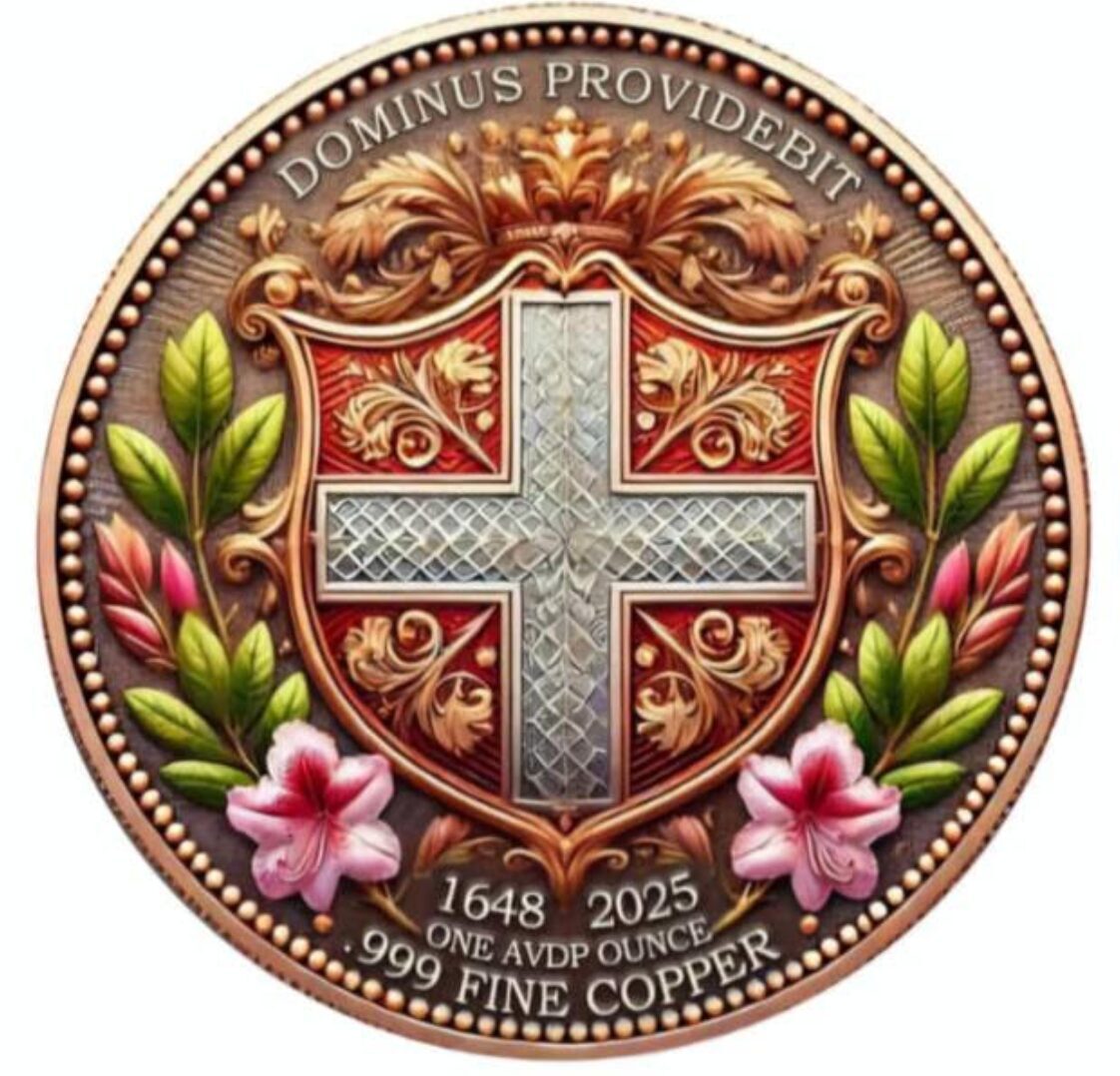 1oz Swiss Helvetia Suntenbit Celtic Colorized .999 Copper Round in