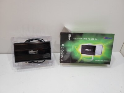 iMicro 2.5'' SATA & IDE To USB 2.0 External HDD Enclosure
