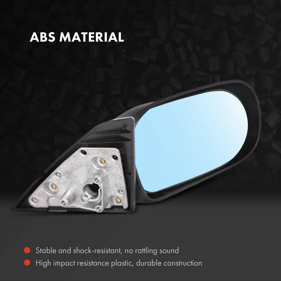 Right Side Textured Black Mirror with Manual Adjust for Toyota Tercel 1991-1994 - Image 3 of 4