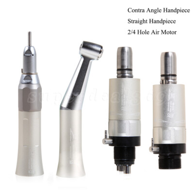 NSK Dental Low Speed Handpiece Kit Contra Angle Straight Air Motor 4/2Hole po