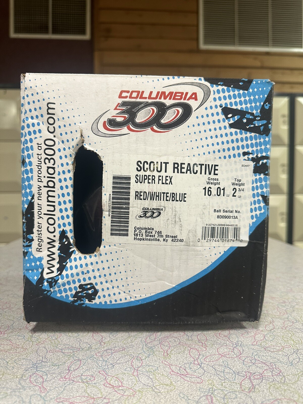 Columbia 300 Scout Reactive 16lb Bowling Ball NIB