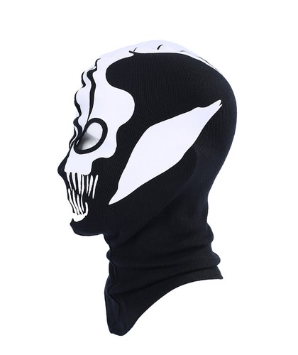 Sturmhaube Totenkopf Geist bedruckt Vollgesichtsmaske für Outdoor Halloween Requisite Cosplay - Bild 26 von 39