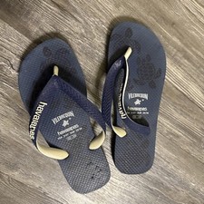Vilebrequin Kids Blue Turtle Flip Flops