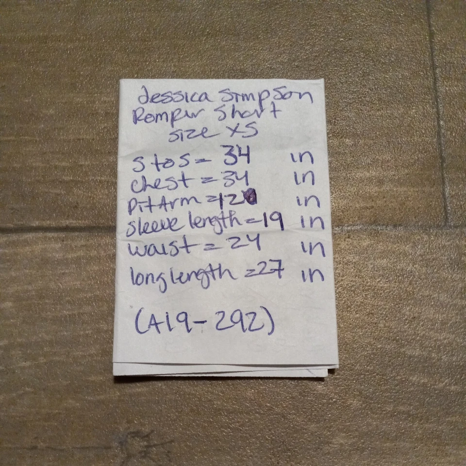 Jessica Simpson 露肩连身裤,长袖 XS — 第 4/4 张图片