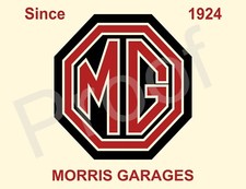MG GARAGES #M336 SIGN  16" x 11.7" GARAGE METAL LARGE SIGN PLAQUE VINTAGE CAR