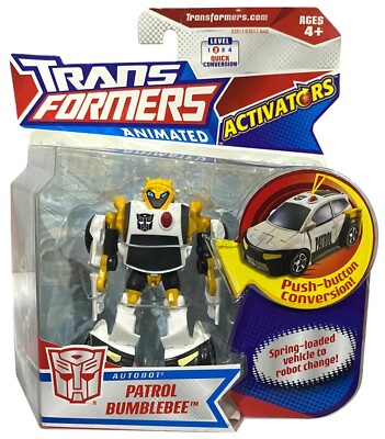 Transformers Animated Activators Patrol Bumblebee Action FIgure NEW 2008