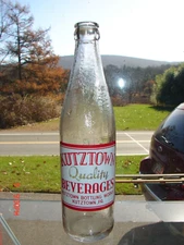 Vintage Kutztown, PA. Beverages ACL Soda Bottle Made from Finest Materials