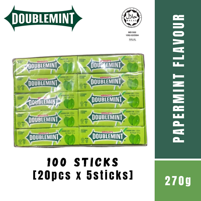 Wrigley's Doublemint Chewing Gum 1 Box (20 Packs) | eBay