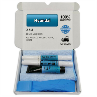 Lackstift für Hyundai Blau BLUE LAGOON Z3U ACCENT KONA KAUAI Stift Stick