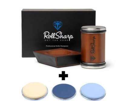 RollSharp PRO   Includes 5 Sharpening DISCS   Rolling Knife Sharpener ROLLSHARP