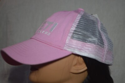 Yeti Coolers Logo Ladies Low Profile Trucker Hat Cap Pink  display picture 3