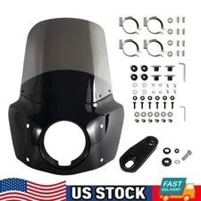 Headlight Fairing W/15" Smoke Windshield For 86-15 Sportster 1200 Iron 883 XL