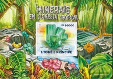 Sao Tome e Principe bloc-feuillet 1072 neuf avec gomme originale 2015 minéraux