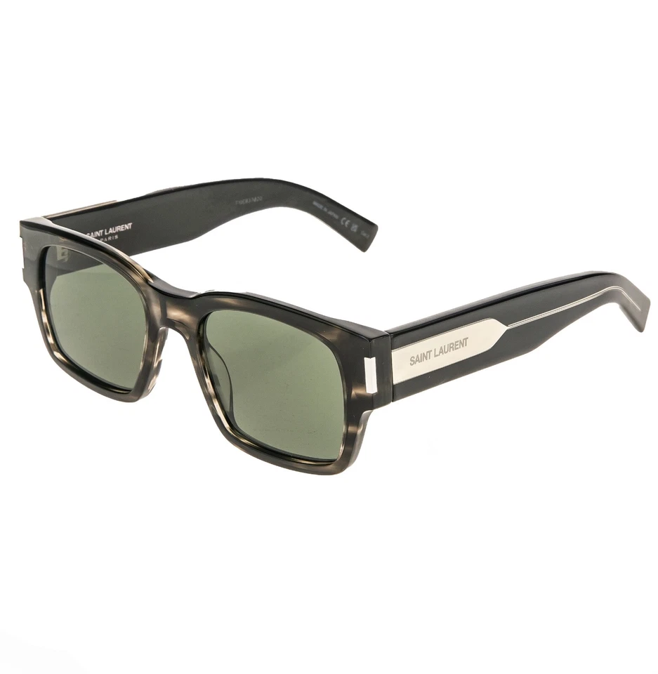 Gafas de sol unisex SAINT LAURENT Naked Wirecore 617 YSL SL617 004 gris cuerno cristal Foto 4 de 4