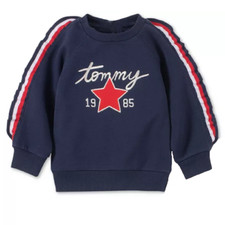 New Tommy Hilfiger Little Girls Striped Sweatshirt Size 5
