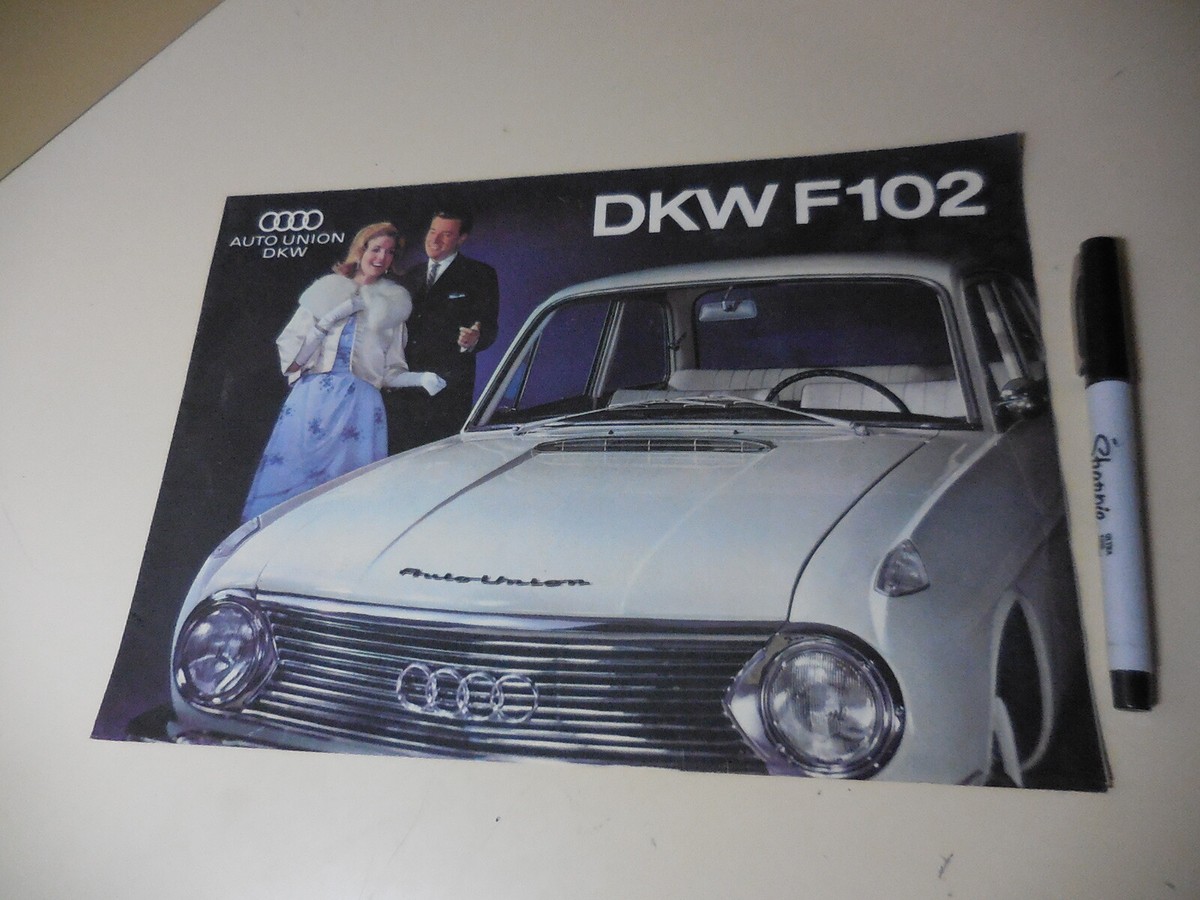 Brochure Publicitaire Vintage Audi Auto Union DKW - Catalogue Papier D'occasion Pour Collectionneurs