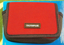 Olympus Neoprene Sports Horizontal Case for Cameras Earbuds  More NWOB NEW Red