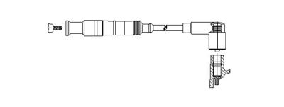 Bremi 204/76 Ignition Cable for Alfa Romeo