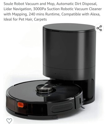 Kyvol Cybovac S31 2 in 1 Robotic Vacuum/mop (1 Lithium Battery Required)