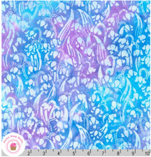 Kaufman HIDDEN VALLEY BATIKS 20841 192 Aqua Blue Purple LUNN STUDIO Quilt Fabric