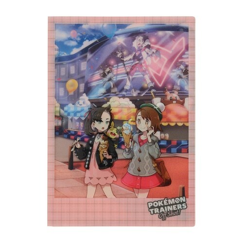 Pokemon Center Original TRAINERS Off Shot! A5 Size Clear File Folder Gloria