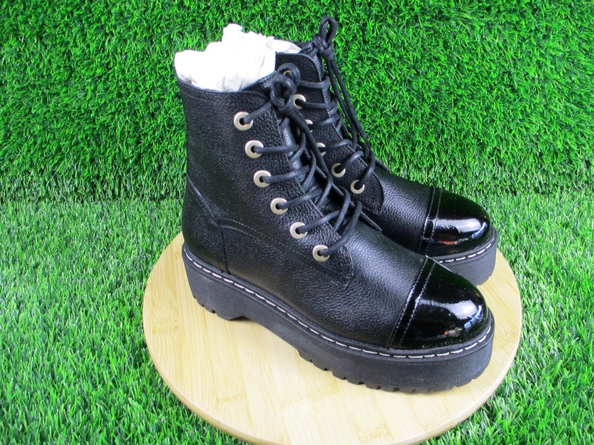 Steve Madden Womens Brody Black Leather Boot Size NIB