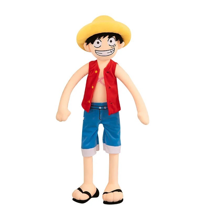 Grande Peluche Manga One Piece Monkey D Luffy 85 cm Livraison Gratuite Neuf