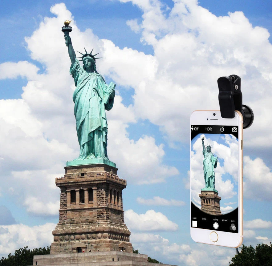 3 in 1 Fish eye Wide Angle Macro Clip On Camera Lens Zoom for iPhone 7 8 6S 5 SE - Image 4 of 4