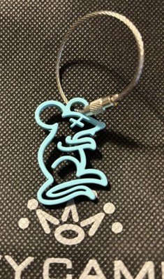 NWT Scotty Cameron Gallery SOFT TOUCH TOUR RAT KEY FOB Keychain Tiffany Blue