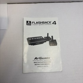 Atari Flashback 4 Classic Game Console Bundle 75 Built in Games with manual