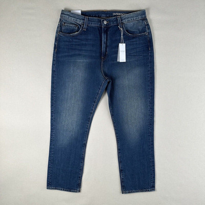 Outerknown Dune High Rise Slim Fit Jeans Women s 31 Blue Denim Stretch Pants
