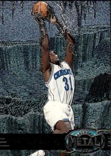 1997-98 Metal Universe Malik Rose #44 Charlotte Hornets 3N
