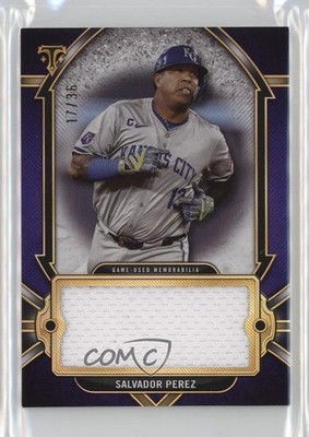 2024 Topps Triple Threads Single Jumbo Relics Amethyst 17/36 Salvador Perez 1h0p