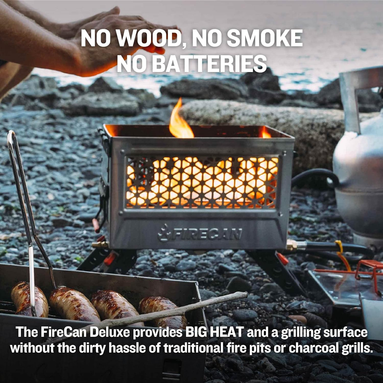 Ignik Firecan Deluxe Portable Propane Fire Pit and Grill