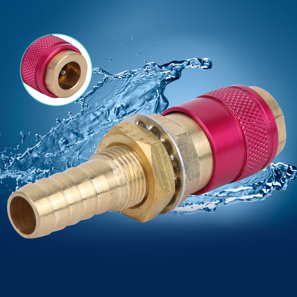 2pcs Red Brass Quick Connector Set For TIG Welding Torch Easy To Use