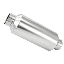 2.5inlet Outlet Universal Performance Exhaust Muffler Resonator Stainless Steel