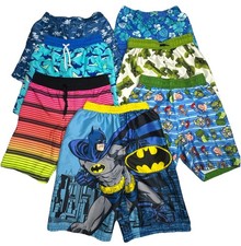 Boys Swim Shorts Lot of 7 5T Multicolor Mixed Batman Toy Story Minecraft Hurly