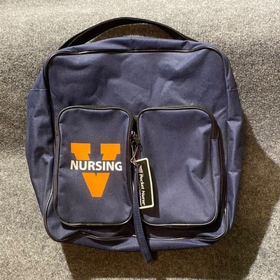 Pocket Nurse Nursing Bag Unisex Blue Medical Shoulder Strap UVA Cavaliers Logo