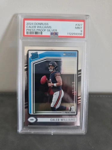 2024  Donruss - Rated Rookie Caleb Williams #327 Press Proof Silver /100 PSA 9