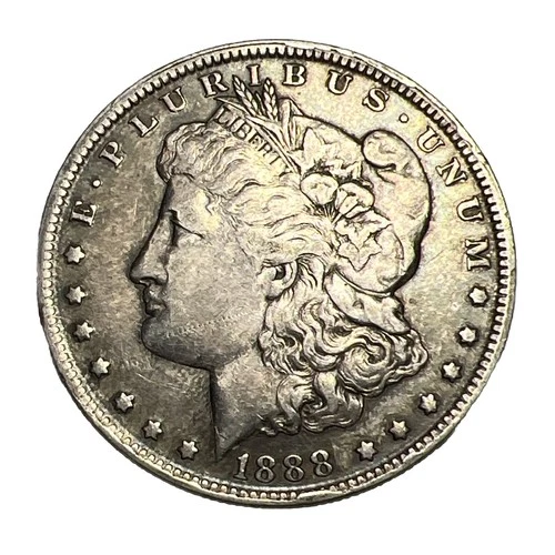Better 1888-O “ Hot Lips “ New Orleans Mint Morgan Silver Dollar XF